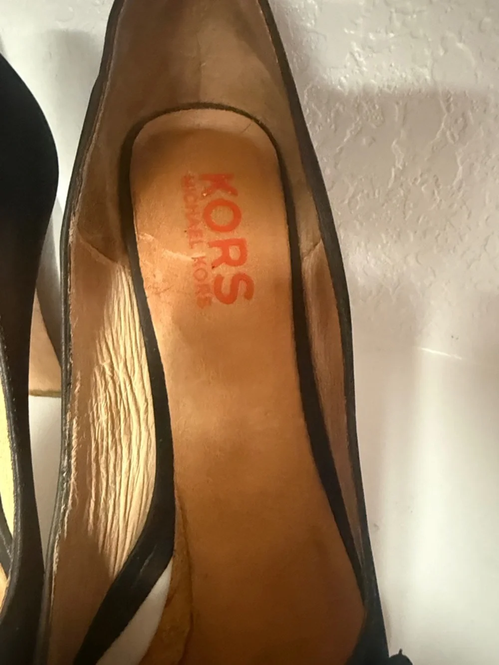 Michael Kors Black Suede Open-Toe Platform Wedges with Buckle - Picture 4 of 16